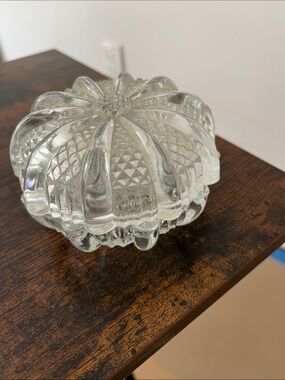 Antique crystal like candy dish
